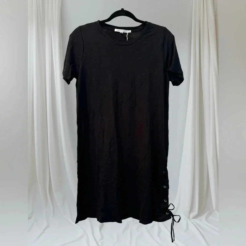 🍀 AVEC LES FILLES NWT T-SHIRT DRESS SIDE LACING